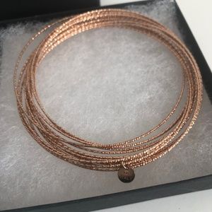 ♡ Shimmery Bangles - Rosegold/Silver 925